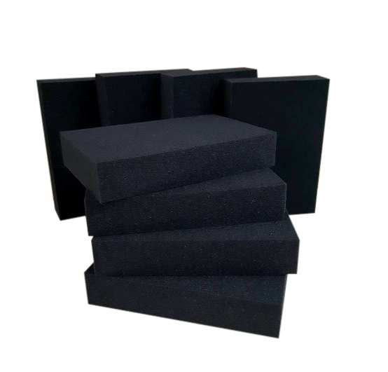 ฟองน้ำทายางดำ-เหลี่ยม 1" (เปลือย)